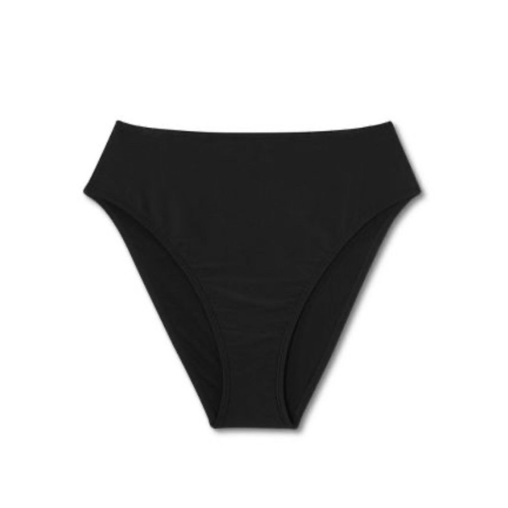 NWT WILD FABLE WOMENS BIKINI BOTTOMS BLACK HIGH WAIST